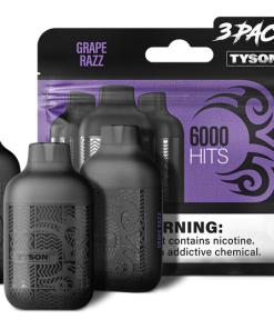 GRAPE RAZZ TYSON 2.0 VAPE Lightweight 3 Pack